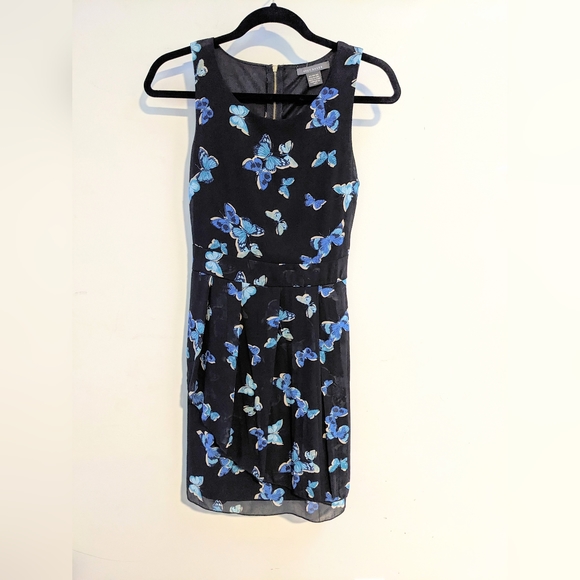 Suzi Shier, Extra Small, Black with Blue Butterflies - Picture 1 of 1